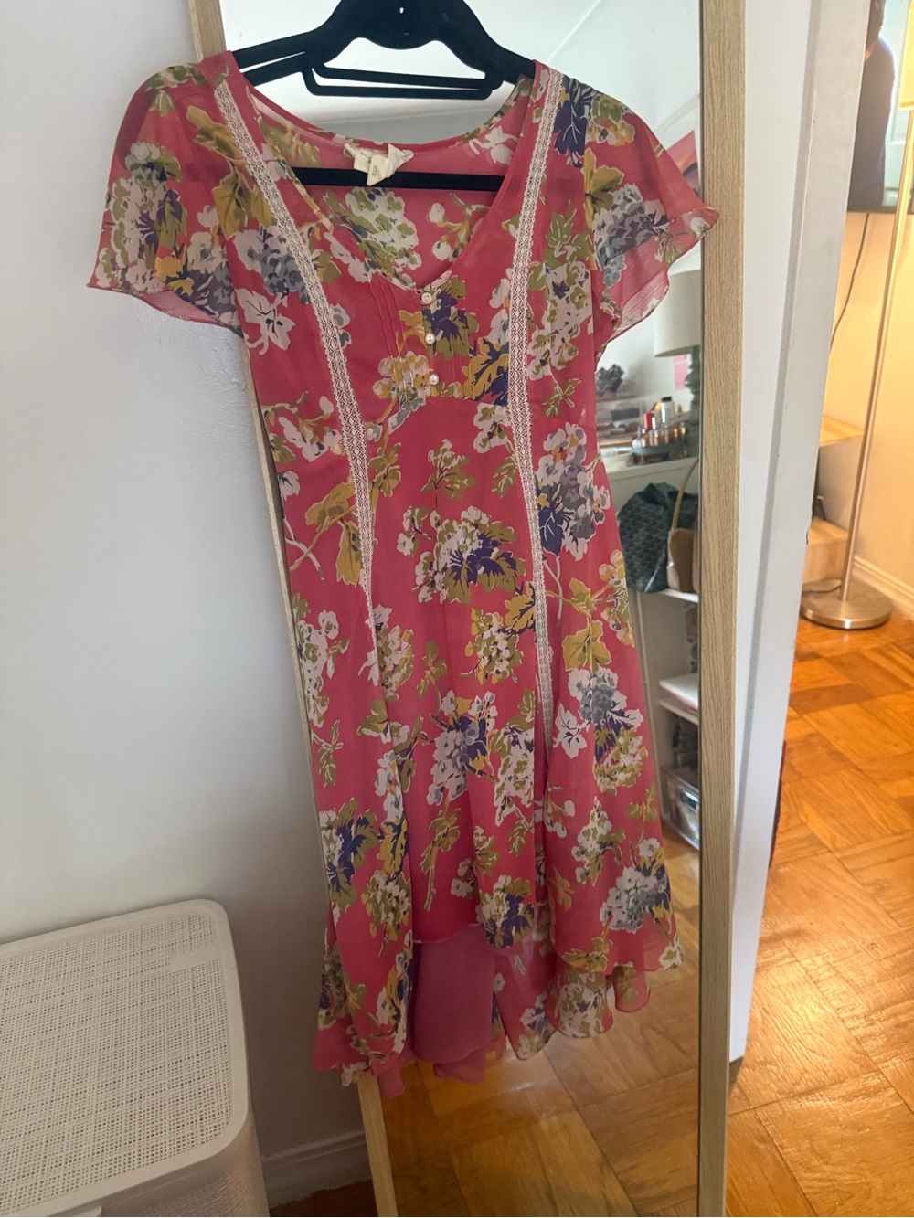 Vintage Ralph Lauren denim and supply from 2011 floral dress with slip